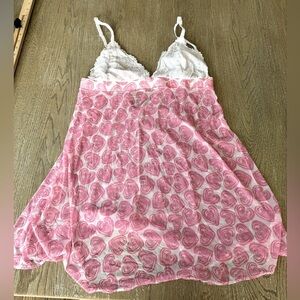 Pink and White Lace Nightgown. Xl.